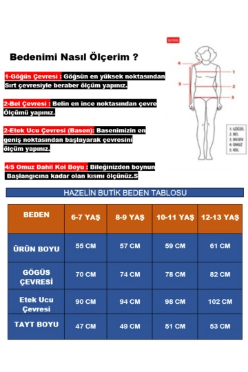 Kız Çocuk Fuşya Lacivert Detaylı 6-13 Yaş Kolsuz Taytlı Mayo HZL24S-AR1142