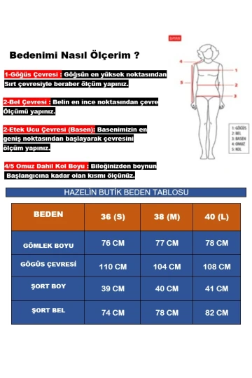 Kadın Fıstık Yeşili Desenli Şort Gömlek Alt Üst Takım  HZL24S-YY226