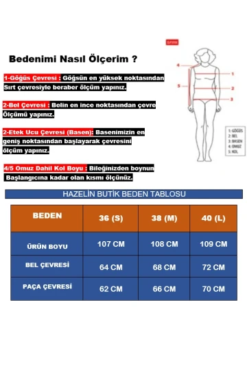 Kadın Yeşil Pembe Desenli Yüksek Bel Bol Paça Pantolon HZL22S-YY284