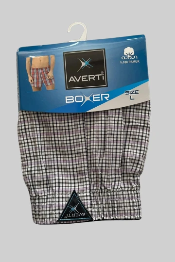 Erkek 10Lu Gömlek Desen %100 Pamuk Poplin Boxer HZL25S-AV01