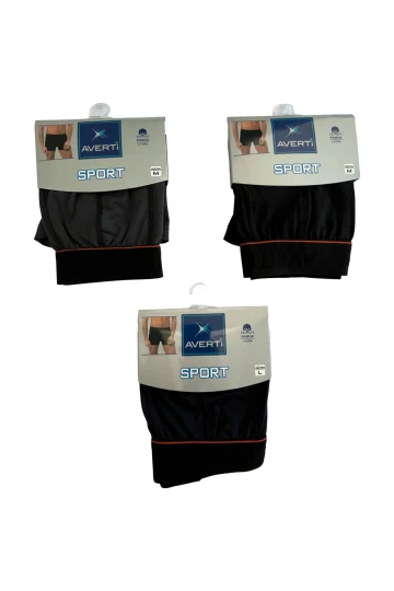 Erkek 3Lü Likralı Pamuklu Sport Model Boxer HZL25S-AV02