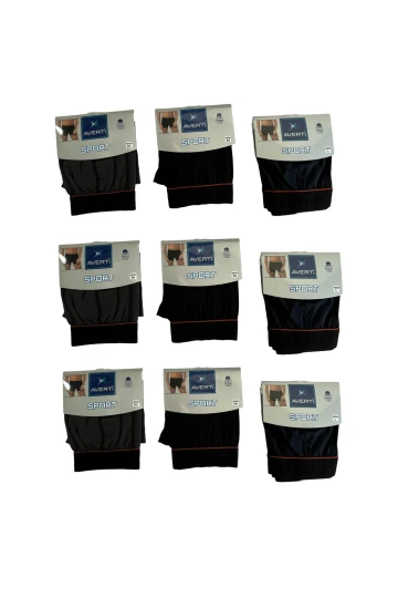 Erkek 9Lu Likralı Pamuklu Sport Model Boxer HZL25S-AV02
