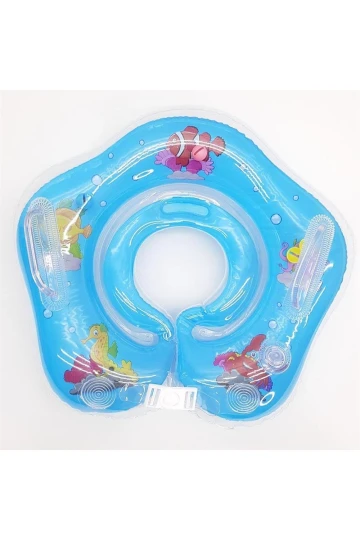 Erkek Bebek Mavi Emniyet Kilitli Yüzme Boyun Simidi HZL25S-BR01