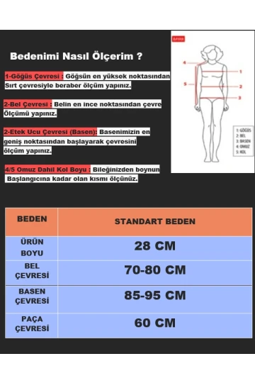 Kadın Beyaz Beli Lastikli Astarlı Kroşe Şort HZL25-LC879