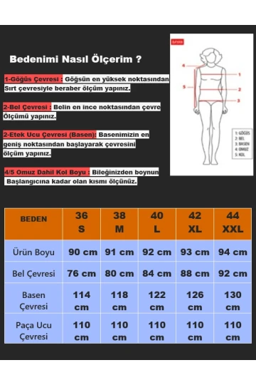Kadın Lacivert Beli Lastikli Nakış Detaylı Bol Kesim Viskon Pantolon HZL25S-VM10301