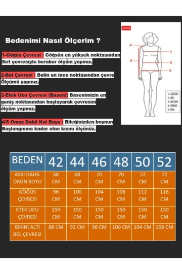 Kadın Turuncu Taş İşlemeli Astarlı Büyük Beden Bikini Takımı HZL25S-LC01