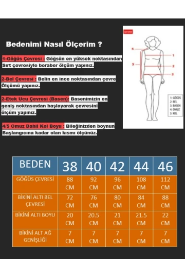 Kadın Yeşil Çok Renkli Etnik Desen Atarlı Bikini Takımı HZL25S-LC8004
