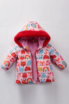 Kız Çocuk Kaban 1-5 Yaş Kışlık Şişme Astarlı Kapüşonlu Pembe Mont HZL22W-M21636